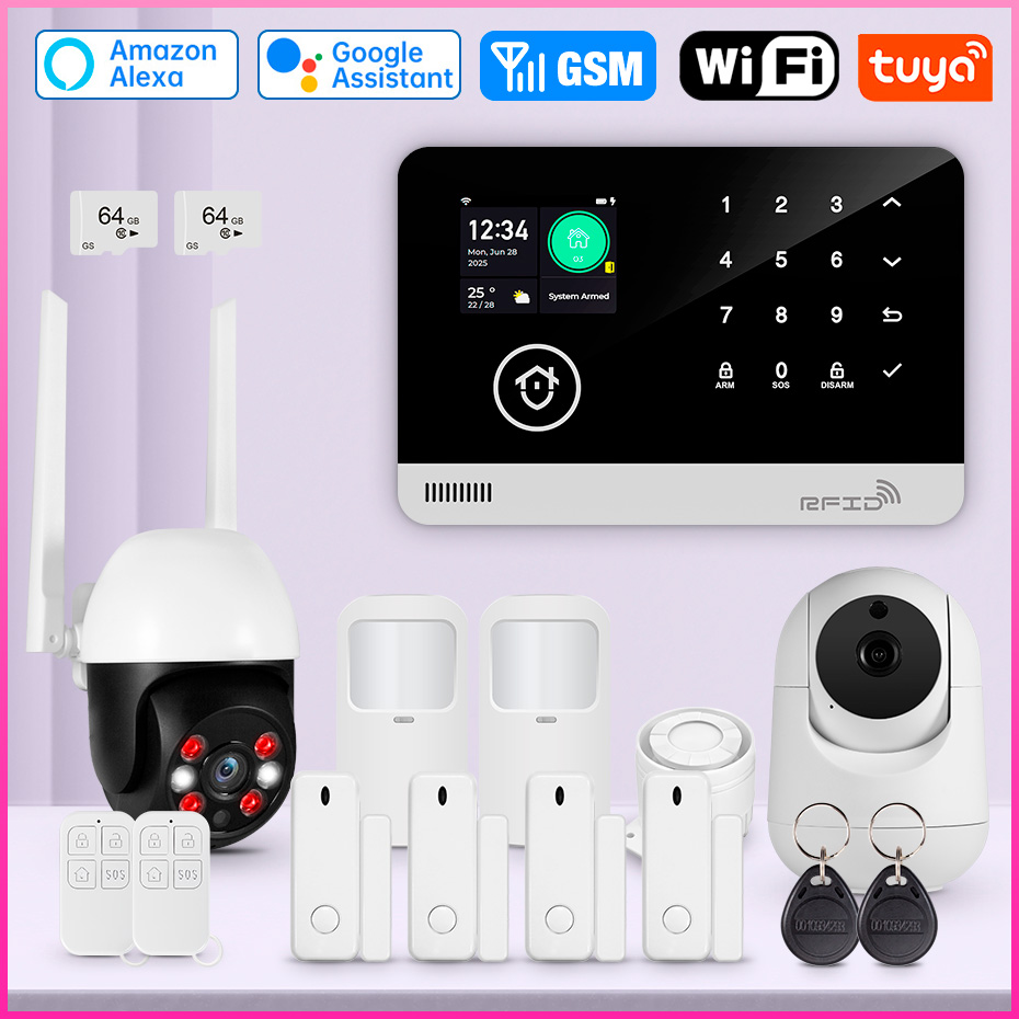 Smart Home Keyboard - Ev için Alarm Sistemi Tuya WIFI