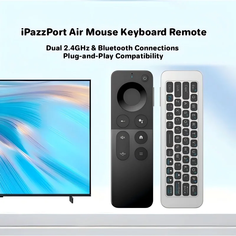 Smart Home Keyboard - IPazzPort 2.4G ve Bluetooth Mini Kablosuz