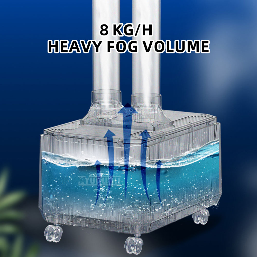 Smart Humidifier - Yüksek Sis Çıkışı, Çift Borulu Nemlendirici,