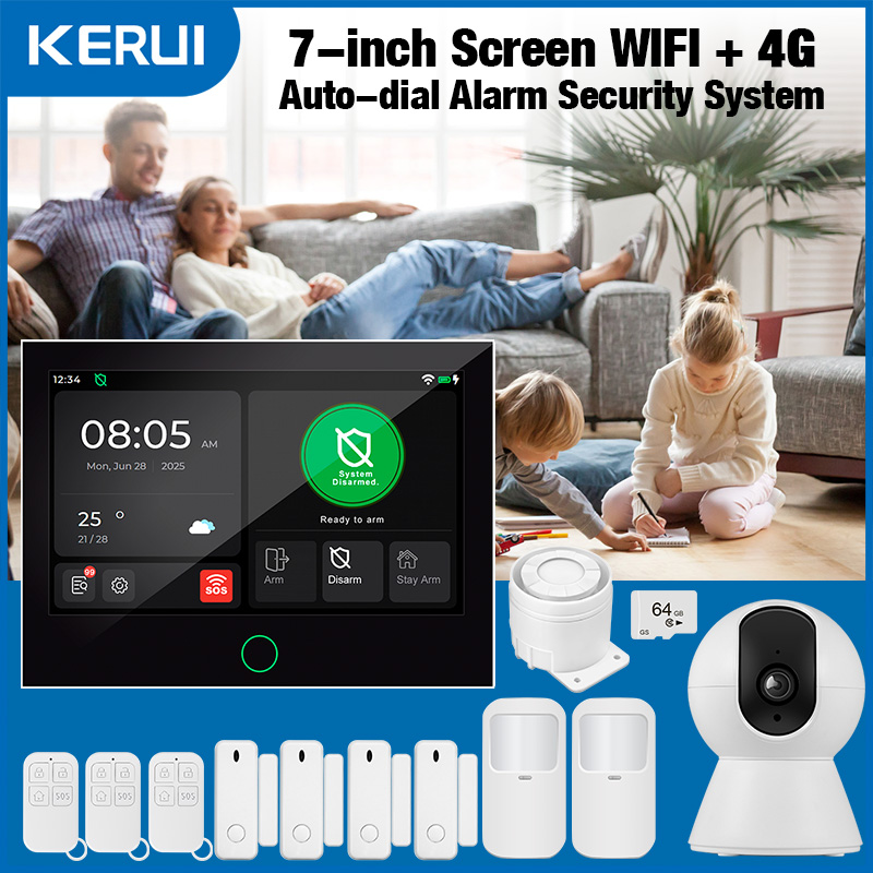 Smart Home Dashboard - KERUI YENI 4G + WiFi Kablosuz