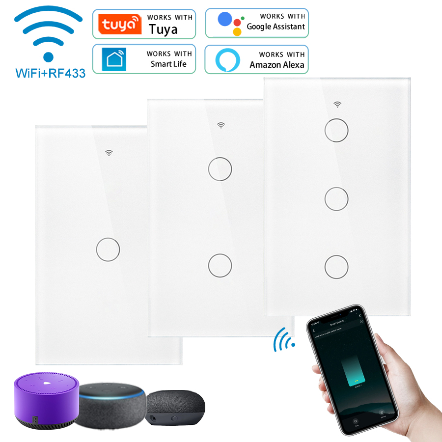 Homesmart Online - Tuya WiFi Dokunmatik Duvar Akıllı Anahtar