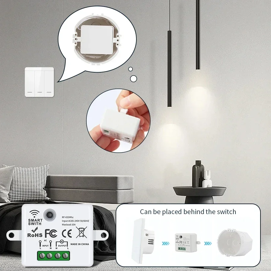 RF 433MHz Kablosuz Uzaktan Kum - Smart Home Lighting incelemesi ve fiyatı