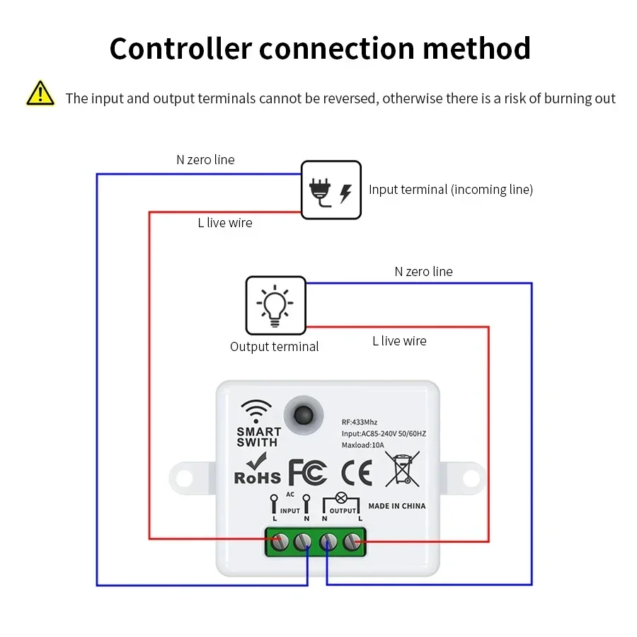 RF 433MHz Kablosuz Uzaktan Kum - Smart Home Lighting incelemesi ve fiyatı