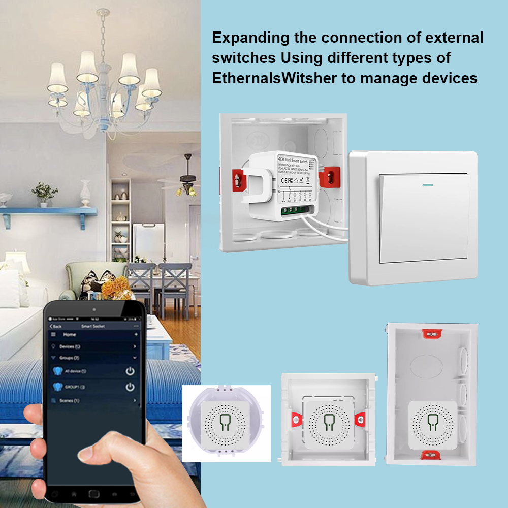 Tuya WiFi Akıllı Anahtar 1/2/3 - Smart Home Lighting incelemesi ve fiyatı