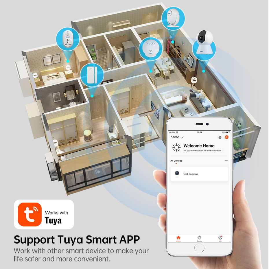 KERUI 4K 8MP Tuya Akıllı Mini  - Smart Home Camera Ezviz incelemesi ve fiyatı