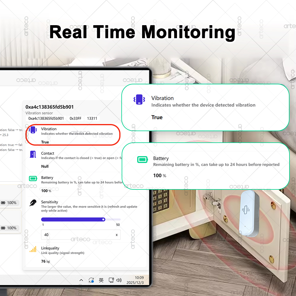 Akıllı ZigBee 3.0 Titreşim Sen - Smart Home Monitoring incelemesi ve fiyatı