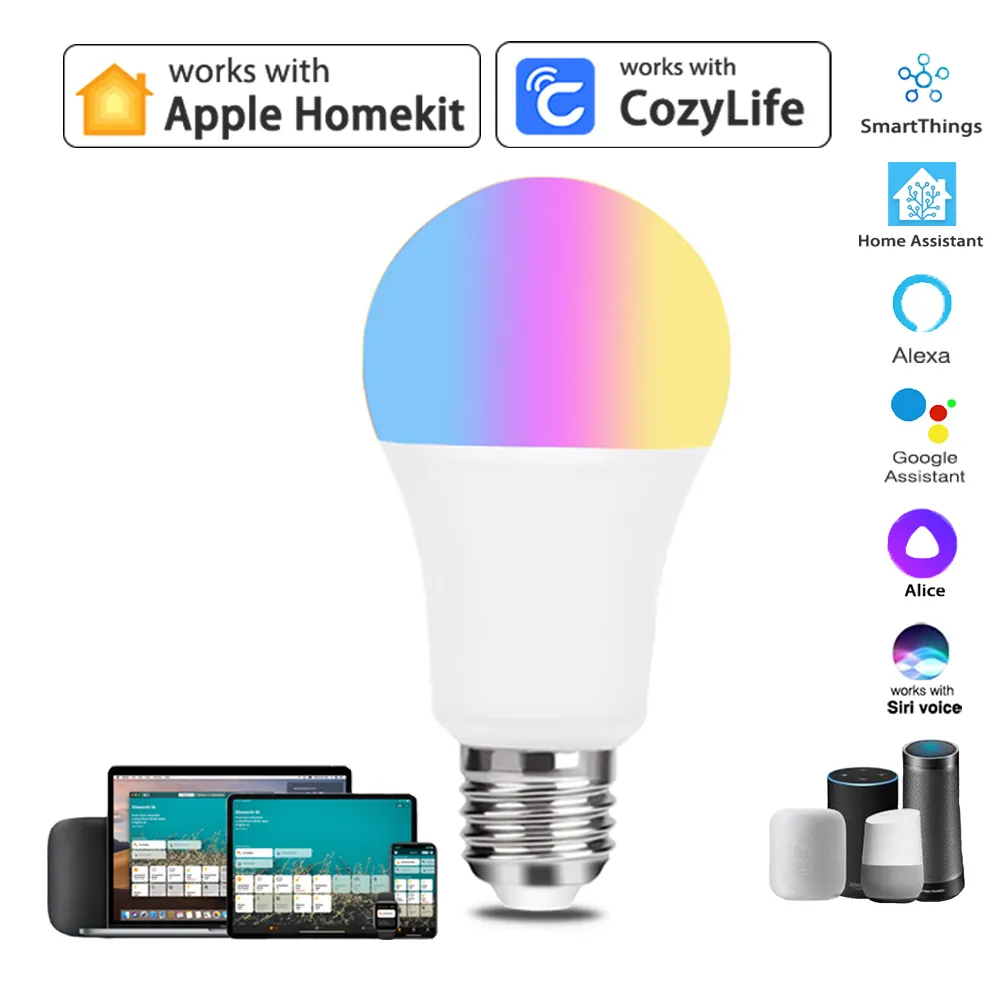 9W WiFi Homekit işık lambası E - Smart Home Dashboard incelemesi ve fiyatı
