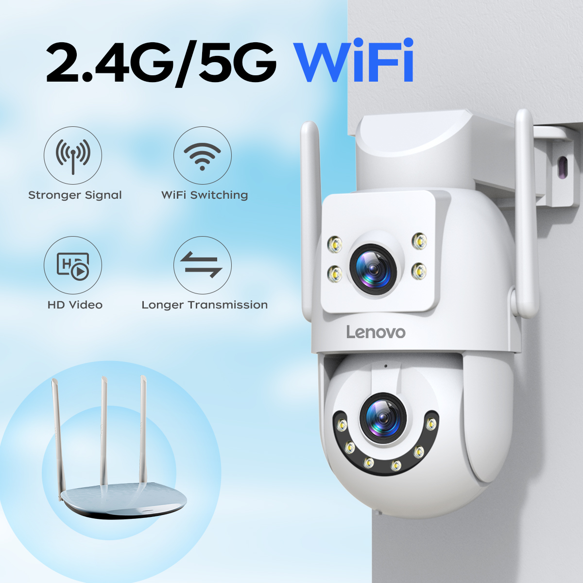 Lenovo HD PTZ Kamera Dış Mekan - Smart Home Camera Ezviz incelemesi ve fiyatı