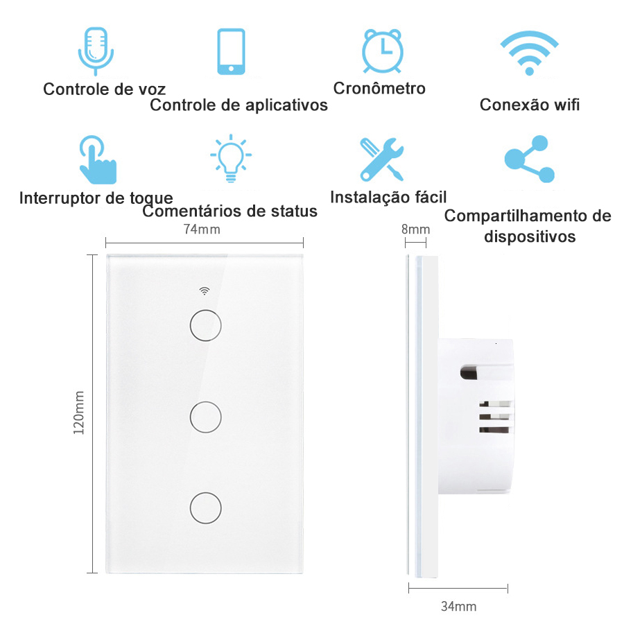 Tuya WiFi Dokunmatik Duvar Akı - Homesmart Online incelemesi ve fiyatı